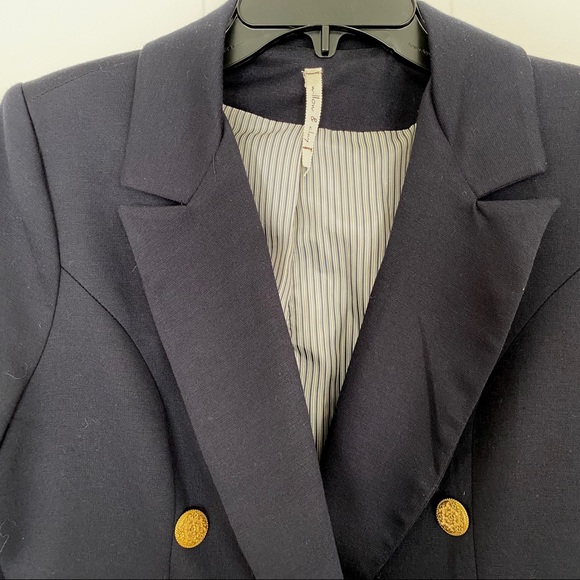 Blue knit blazer - Picture 3 of 4